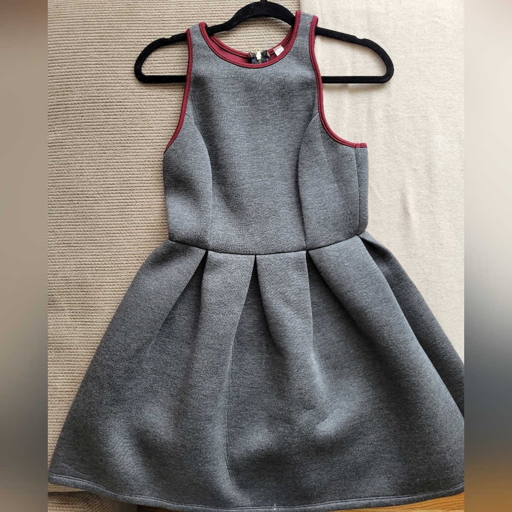 Juniors Dress Heather Grey